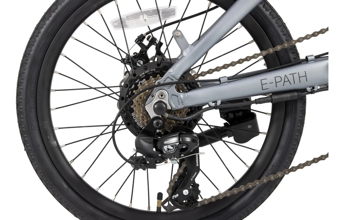 Bicicleta Eléctrica SHNELL E-PATH 2.0 | 250W – 36V 10.5Ah – GPS • Suspensión • Rodado 20" - Imagen 12