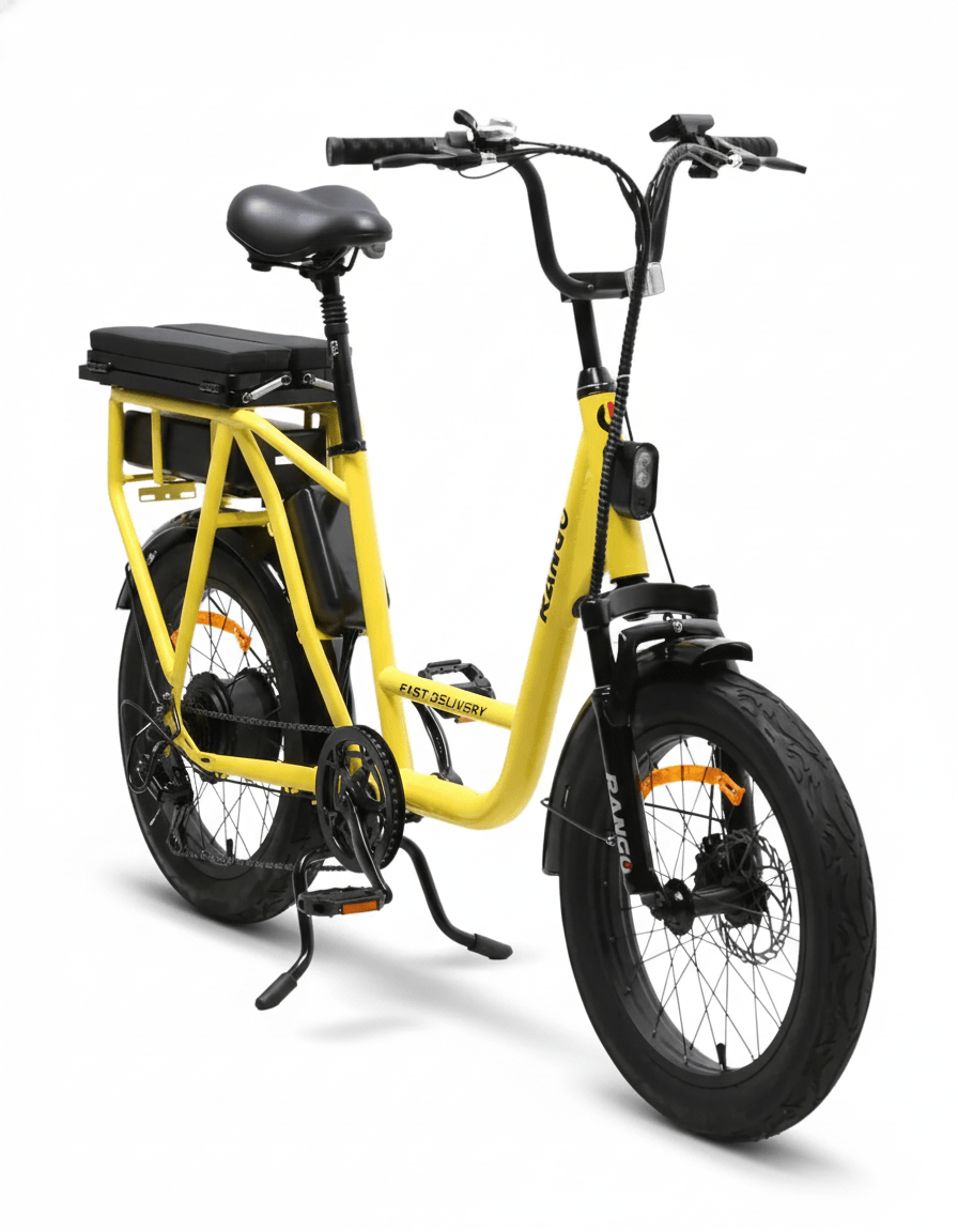 Bicicleta Eléctrica FAST DELIVERY – Motor 350W, Batería 48V 15.6Ah, Rodado 20x3.0 + CASCO de Seguridad - Imagen 2