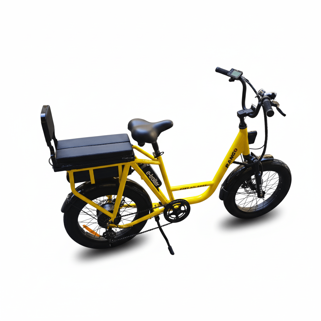 Bicicleta Eléctrica FAST DELIVERY – Motor 350W, Batería 48V 15.6Ah, Rodado 20x3.0 + CASCO de Seguridad - Imagen 5